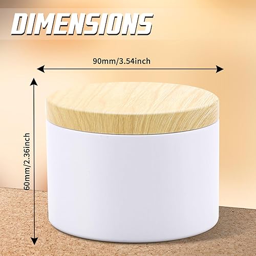 Miniatura 38 de Latas para velas de 16 onzas, paquete de 12 frascos de metal de alta calidad de 16 onzas con tapas para hacer velas, contenedores de velas vacíos a