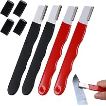 4 Pack Pocket Sized Garden Tool Blade Sharpener Sharpening Tool for Pruners, Shears, Knives, Axes Portable & Easy to Use for Gardening, Camping, Outdoors