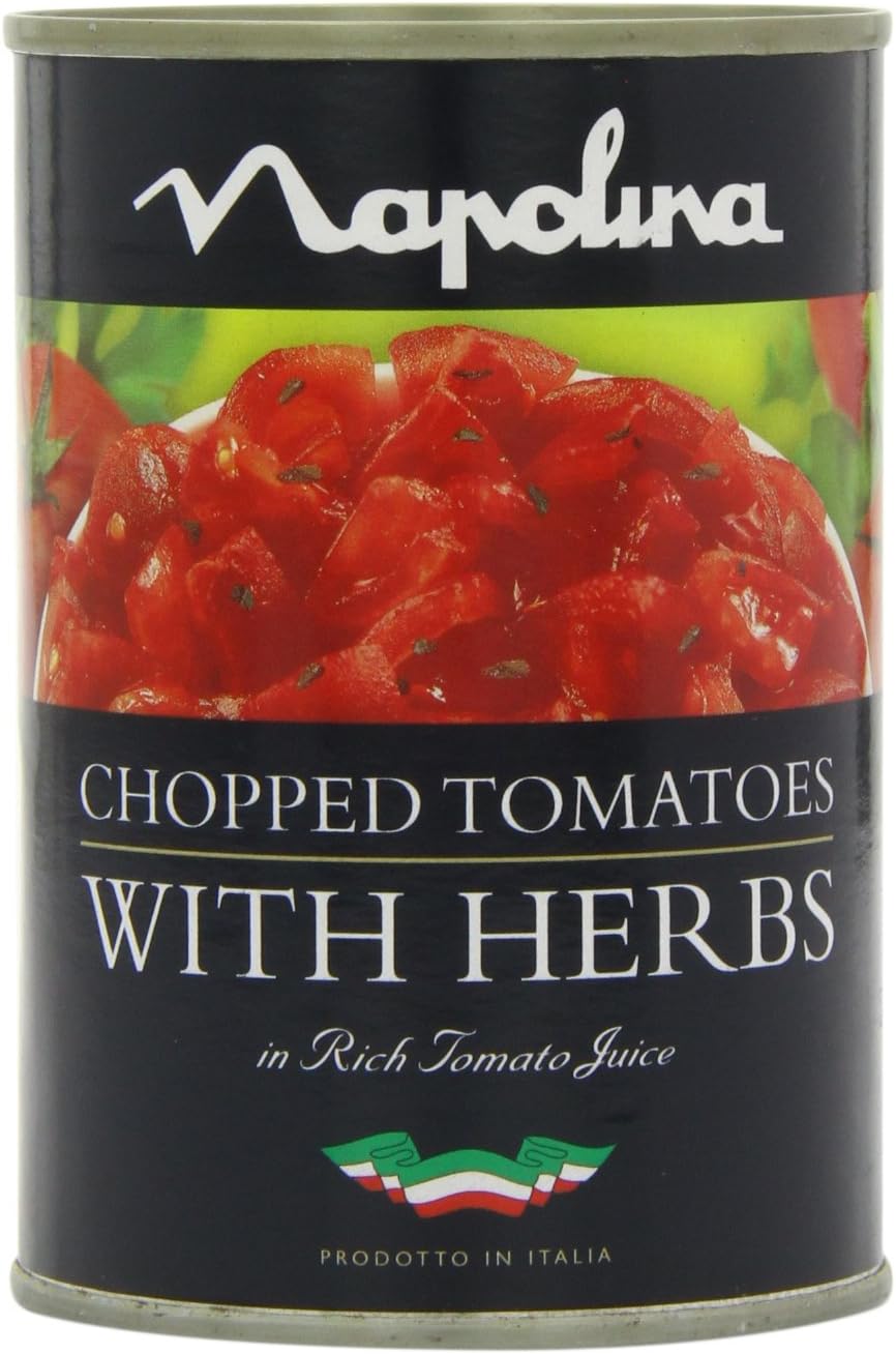 Napolina Chopped Tomatoes with Herbs 400 g (Pack of 6) Amazon.co.uk