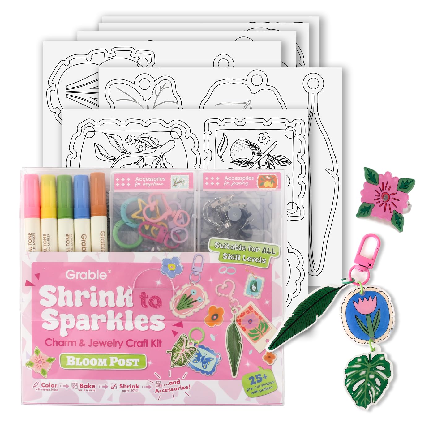 Grabie DIY Shrink Art Craft Kit Jewelry Making Kit - craft kits | Mubboo