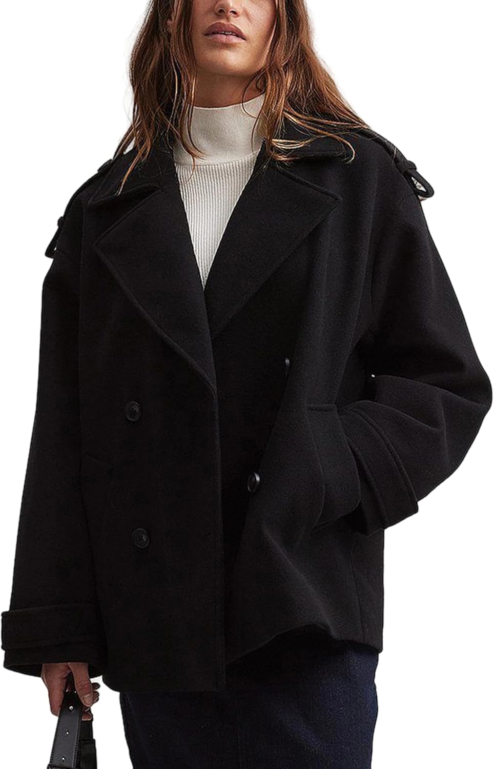 Majdan Oversized Peacoat: A Timeless Winter Staple
