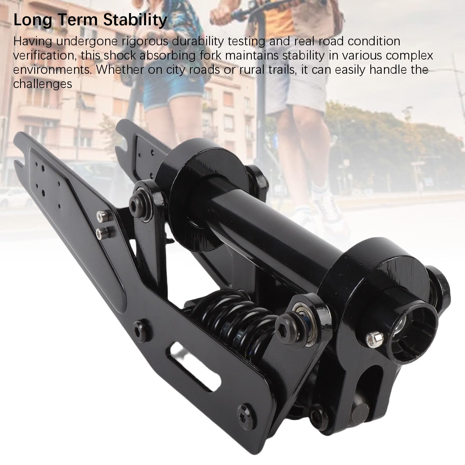 Fourche de Suspension pour Trottinette électrique, kit de Suspension Avant, Amortisseur en Alliage d'aluminium usiné CNC pour Trottinette électrique série M365