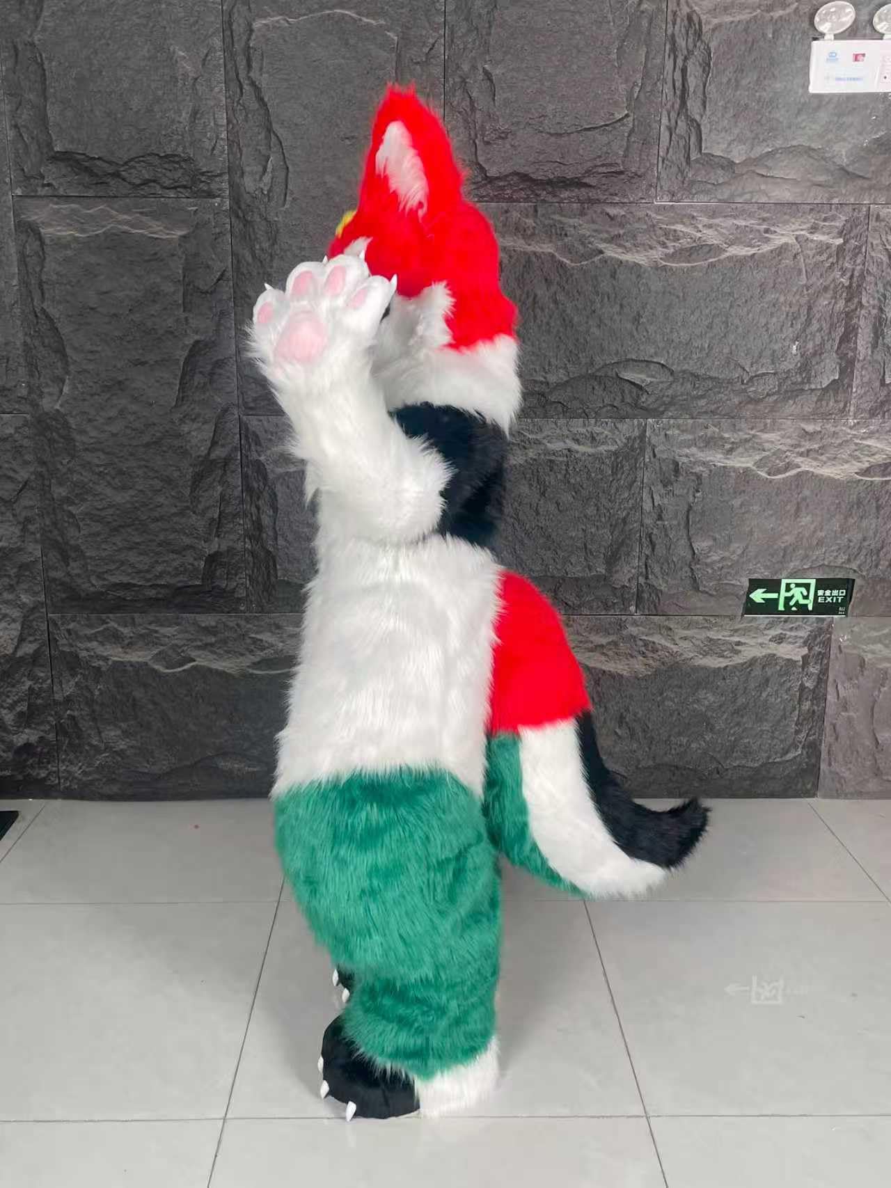 Profesjonalna maskotka Fursuit, futrzany kostium lisa kota, futrzany kostium futrzany całego ciała, na imprezę przebranie na karnawał prezent