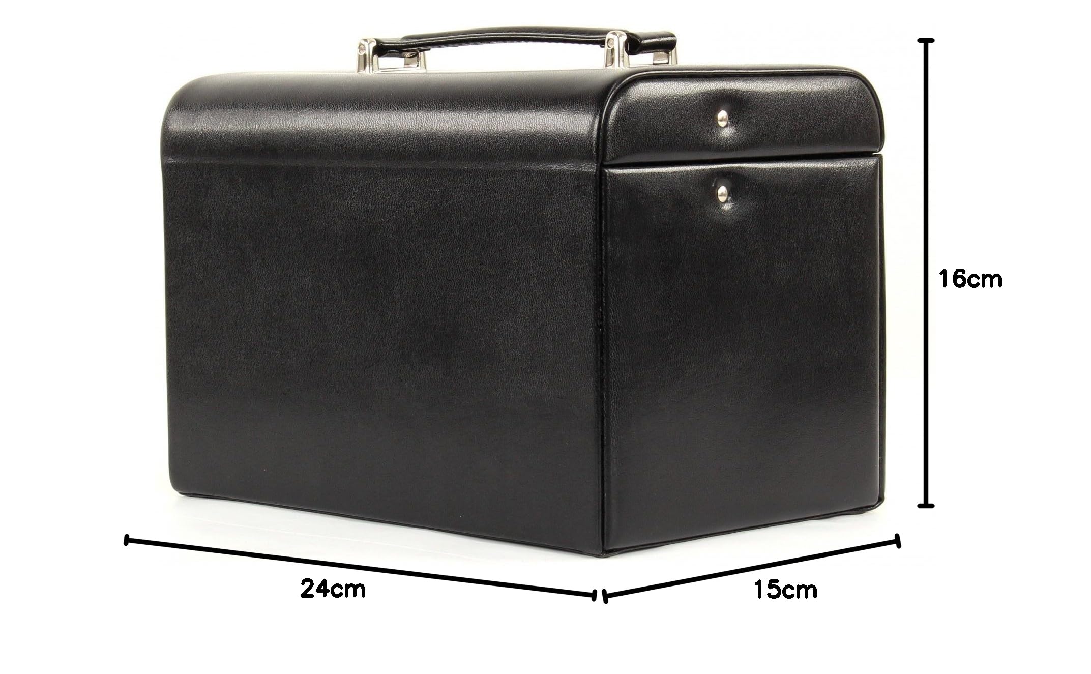 Windrose Szkatułka na biżuterię Merino Moda Jewelry Box Black czarna