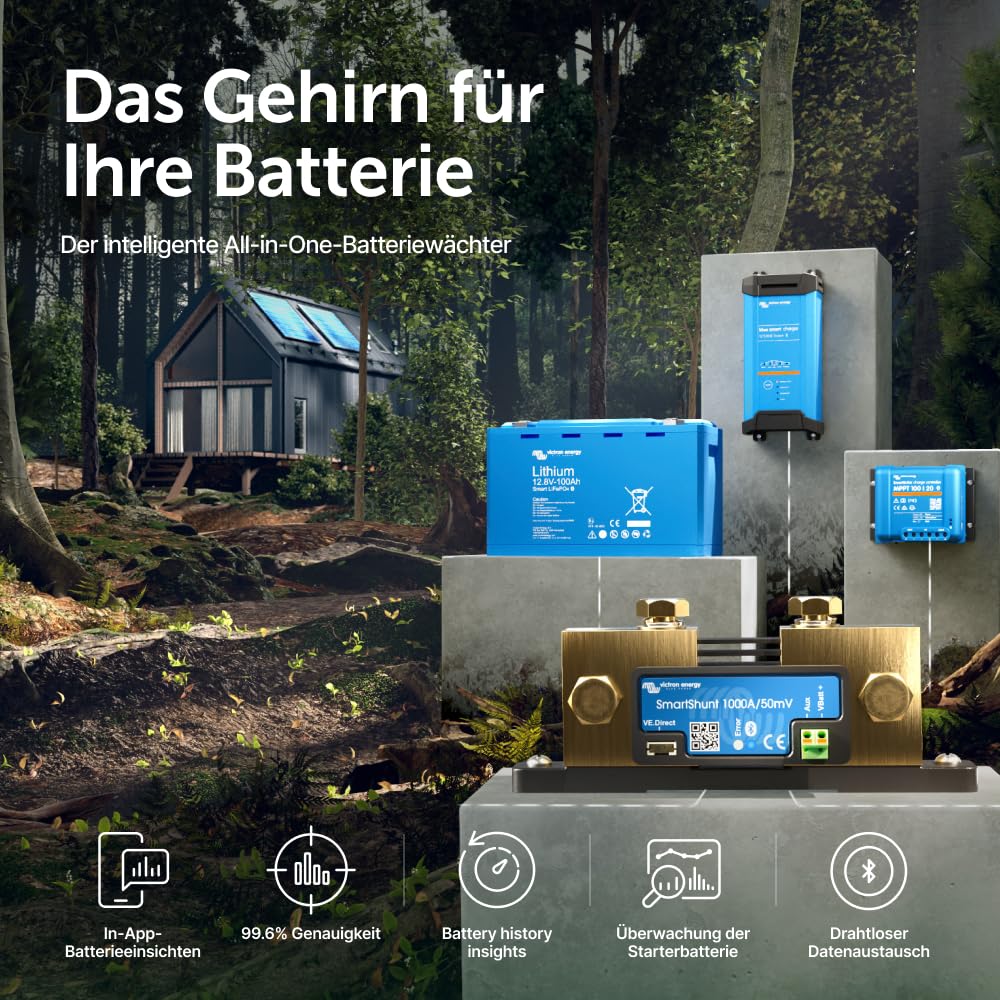 Victron Energy SmartShunt 1000 Amp Batteriewächter (Bluetooth)