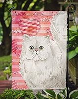 Vista 3 de Caroline's Treasures CK3050GF - Bandera de jardín con diseño de gato persa, bandera roja para buzón, bandera decorativa para patio exterior, obras