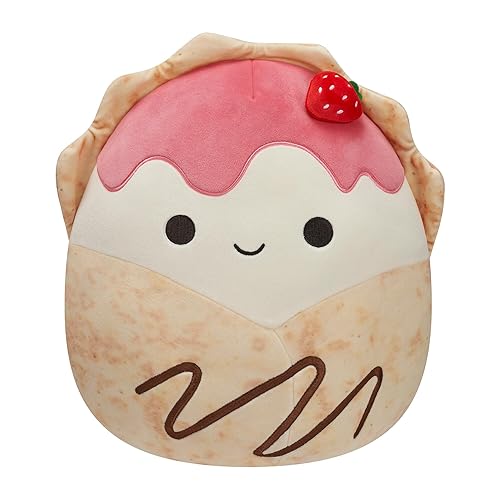 Squishmallows Original 12-Inch Gasten Strawberry Crepe - Official Jazwares Plush (Medium-Sized) - Strawberry Crepe