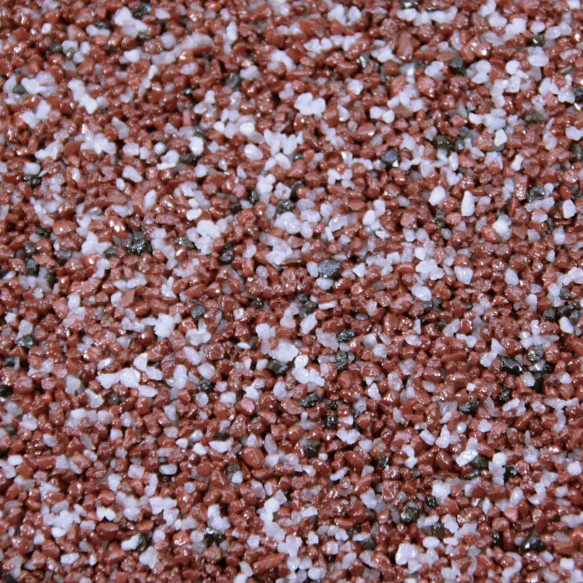 Terralith Buntsteinputz 14kg in rot-weiß, Sockelputz für Innen und Außen mit Reinacrylat Bindemittel aus Naturstein, 1-2mm Körnung (BSP50)