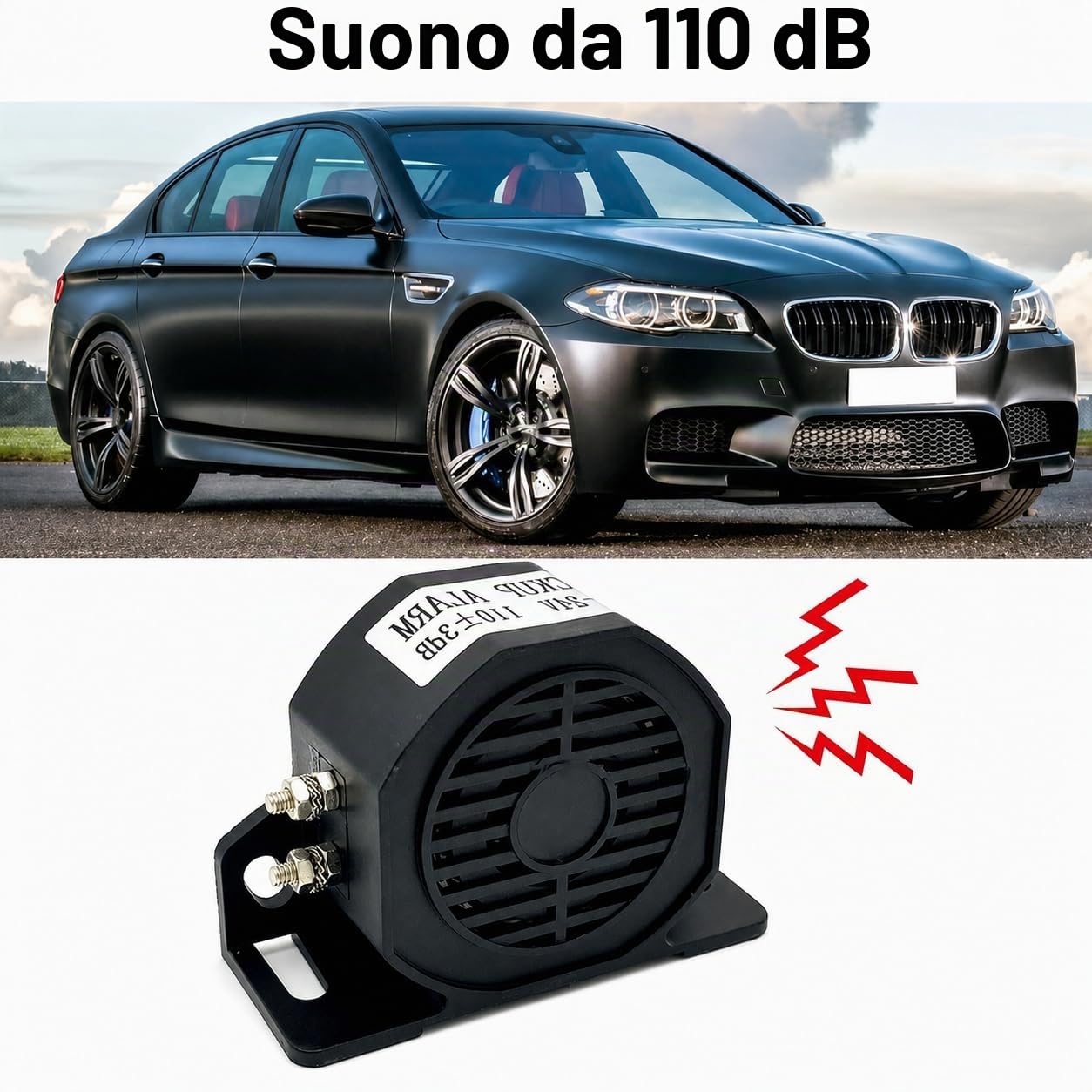 Avvisatore Di Retromarcia Universale 12-24V – 110 DB, Allarme Acustico Per Auto, Camion, Furgoni E Veicoli Pesanti