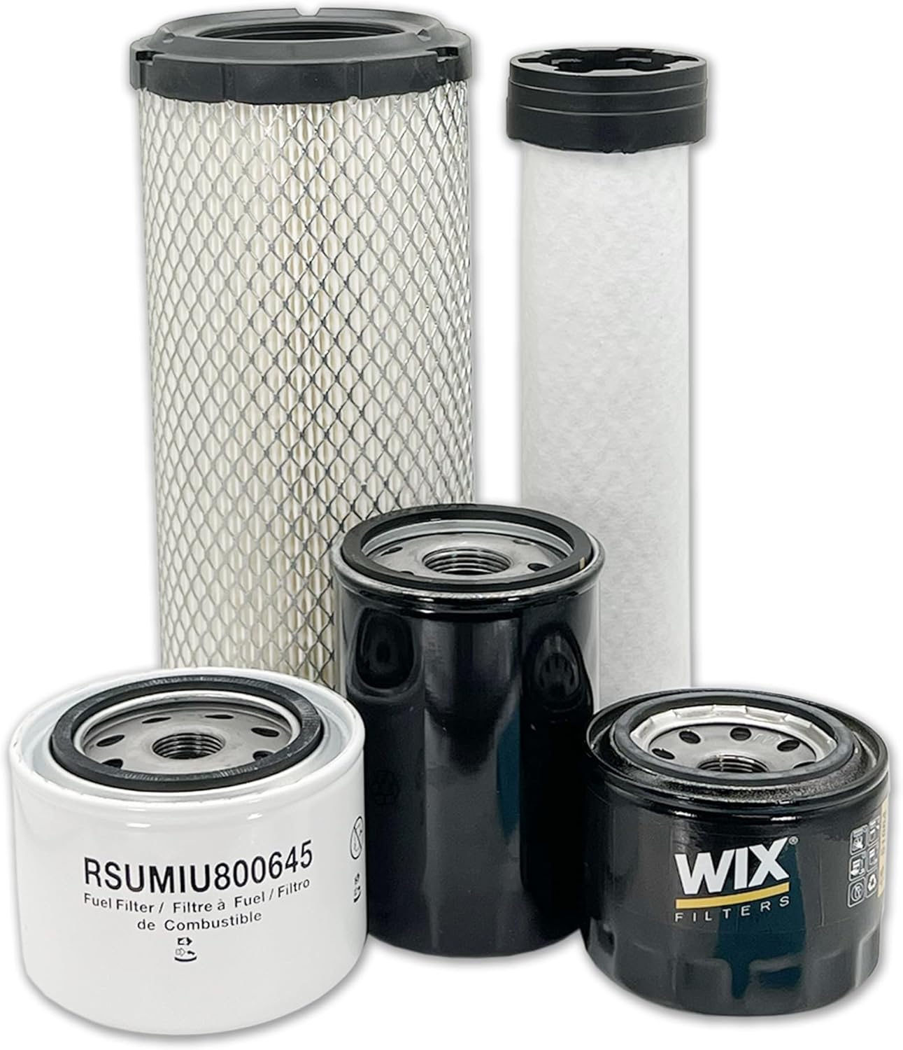 HERO Maintenance Filter Kit For John Deere 2032R Utility Tractor Filters Compatible With OEM M131802 M131803 M806419 MIU800645 LVU800097 S/N (- GH100007)