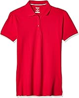Vista 1 de French Toast Girls' Short Sleeve Stretch Pique Polo Shirt