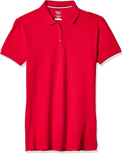 French Toast Girls' Short Sleeve Stretch Pique Polo Shirt