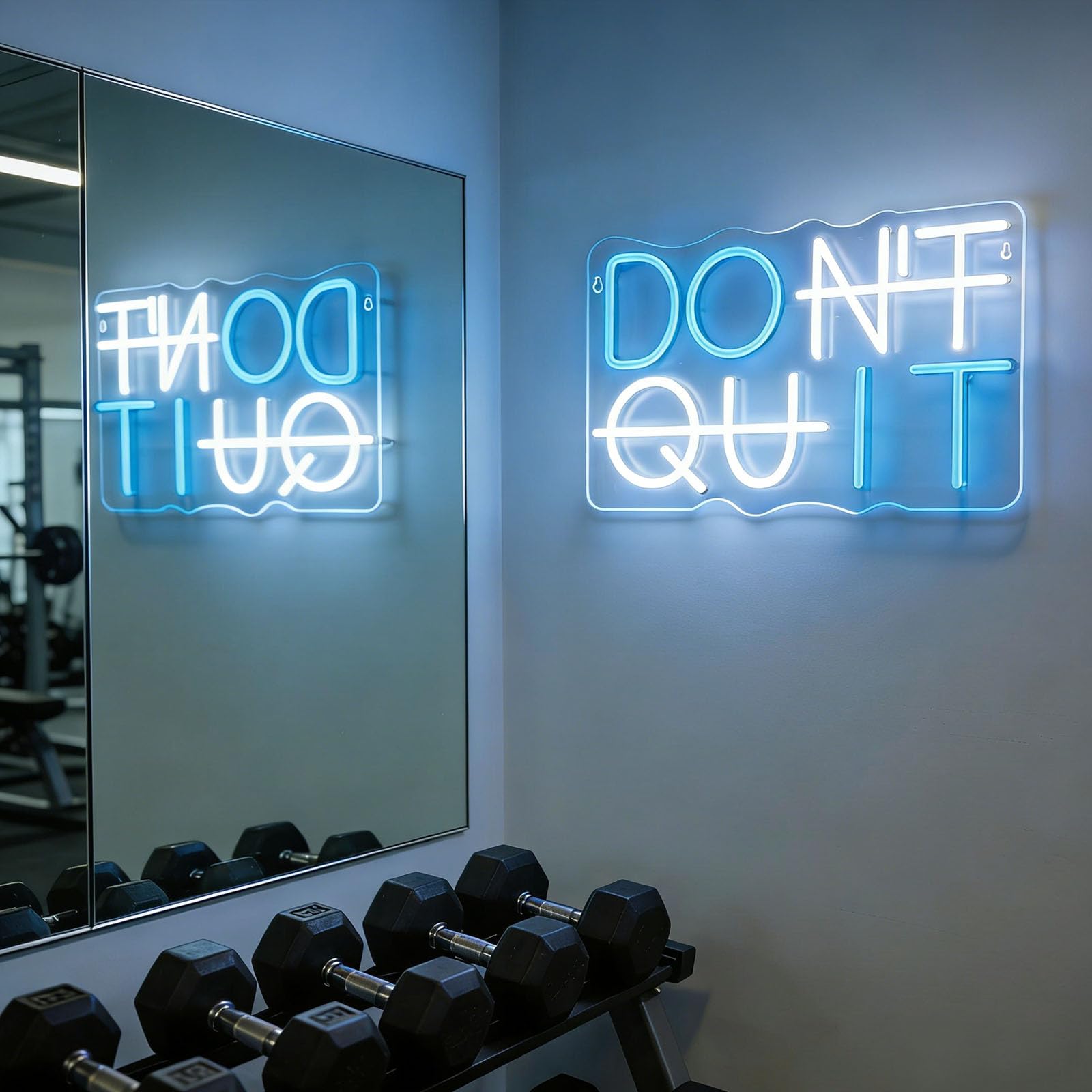 Don't Quit LED Neon Sign for Wall Decor 5V USB Powered Dimmable DO IT Neon Light for Gym Wall Decor Game Room Bookstore