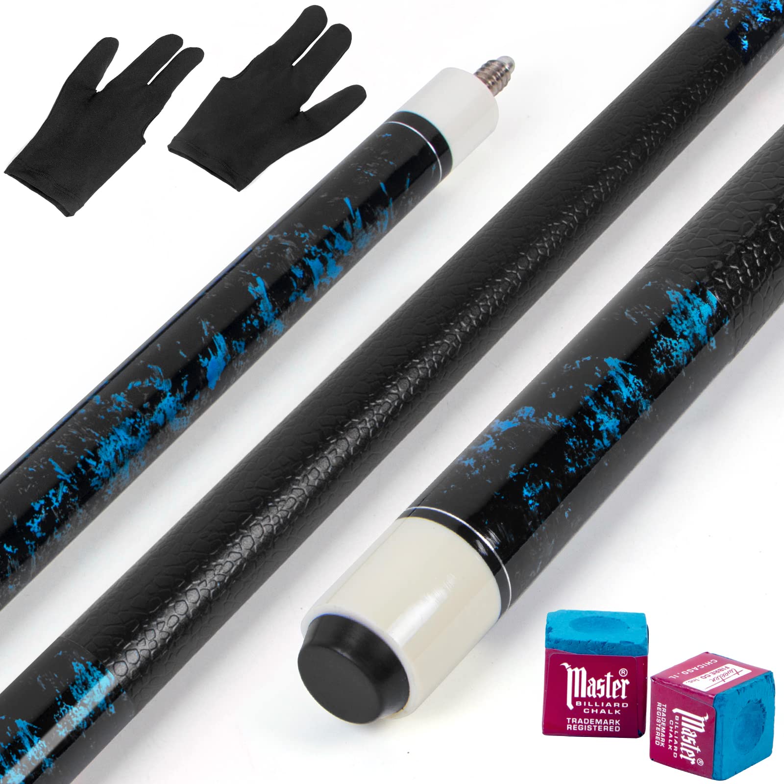 Horse LOTKEY Pool Cue – Canadian Maple Professional Pool Cue, 58 Inches Pool Cue, 18 Ounce Cue, Comes with 2 Pool Chalks, Pool Cue for Adults, Durable, Suitable for Pool Players