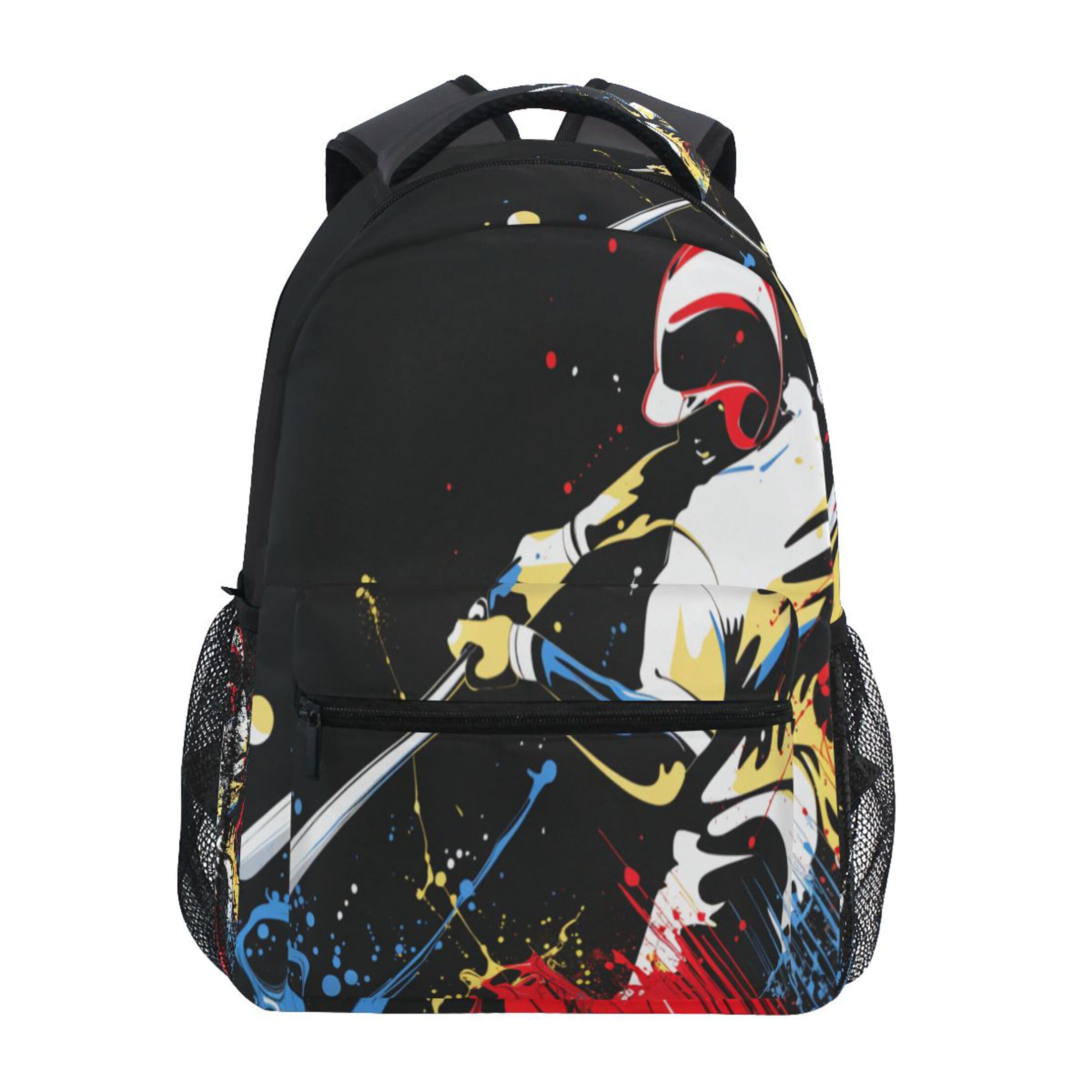 xigua Baseball School Backpack Bookbags for Students Girls Boys Women Men,Laptop Shoulder Bag Daypack for Travel Hiking Camping Sports,16 Inch