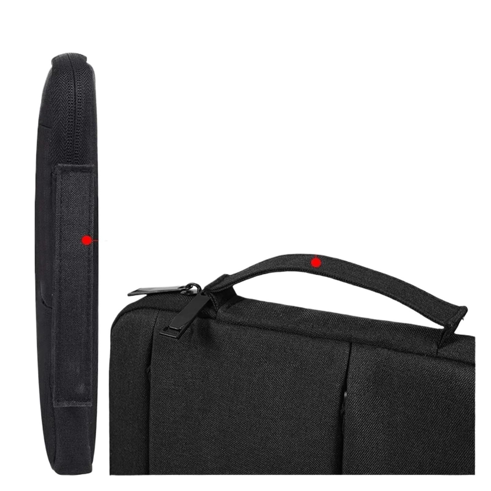 Custodia universale per notebook da 11-15,6 pollici, custodia protettiva leggera (11/12/13,3/14/15/15,4/15,6 pollici), impermeabile, portatile, imbottita, colore grigio chiaro