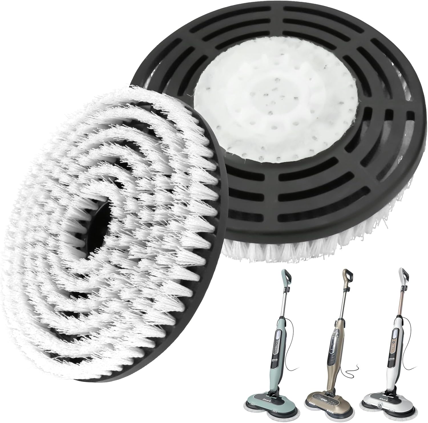 2 Pack Newly Upgraded Steamer Pads Replacement for S8201 S8001 S7001 S7201 S7005 Fit for Shark Steam and Scrub Mop, Steam & Scrub All-in-One Scrubbing Mop, Deeply Clean All Kinds of Ffloors