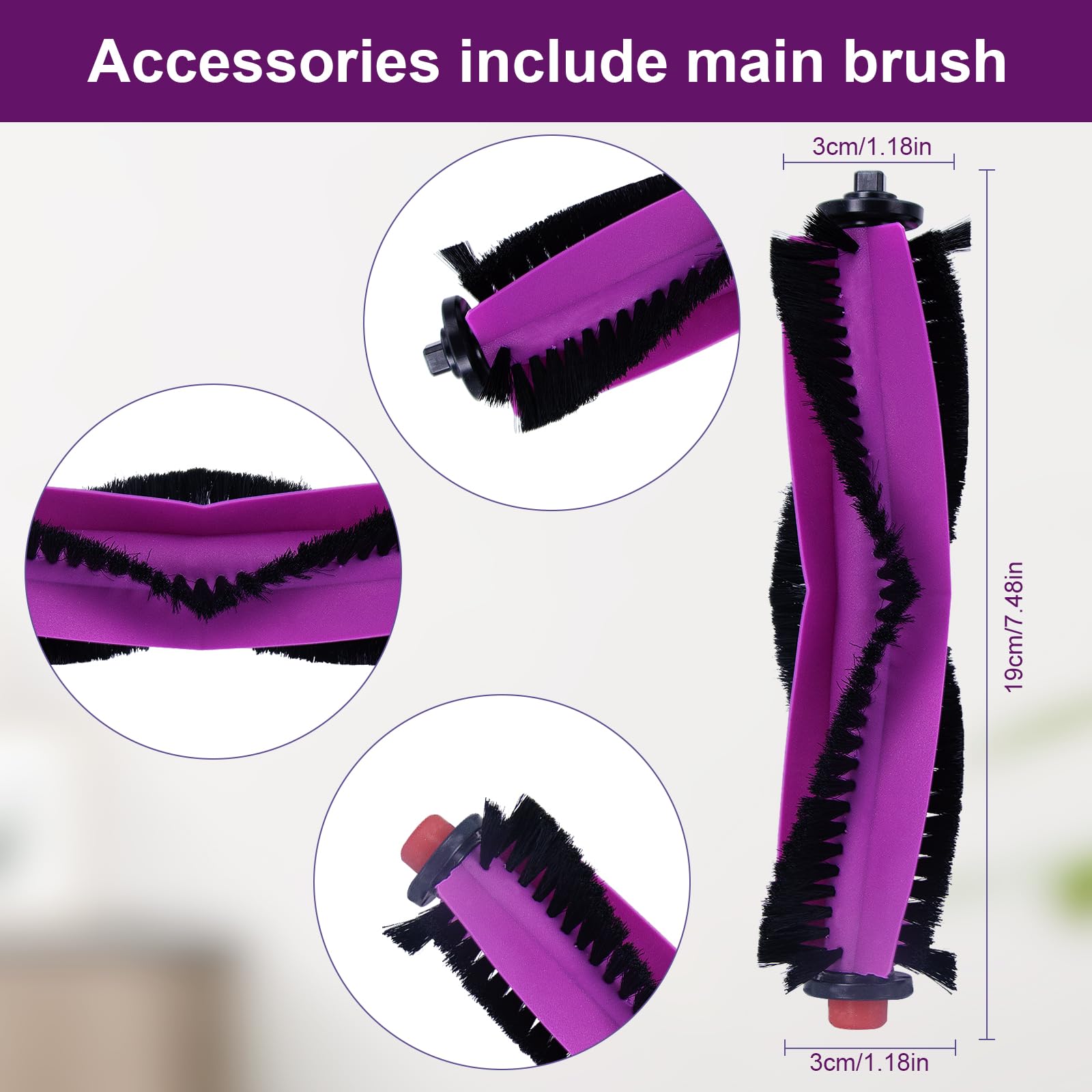 Kit Accessoires Pour Aspirateur Robot Eureka J15 / Midea V16 - Brosses, Filtres, Sacs à Poussière - Compatible Evo Ultra - 8