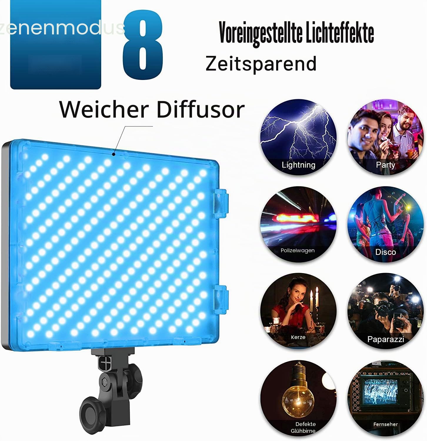 GVM RGB Videolicht Panel mit Lichtstativ Set, 2er Pack 50W LED Fotolicht mit APP Steuerung, 3200K-5600K Studiolicht Fotografie Licht mit 18 Lichteffekt für YouTube Studio Foto Streaming 8000Lux/0,5m