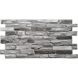 Paneles De Aluminio Para Fachadas Precio Paneles de pared de plástico PVC con diseño de azulejos 3D decorativos, color gris nuevo, gris