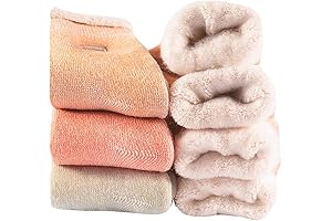 Womens Warm Wool Crew Socks for Winter