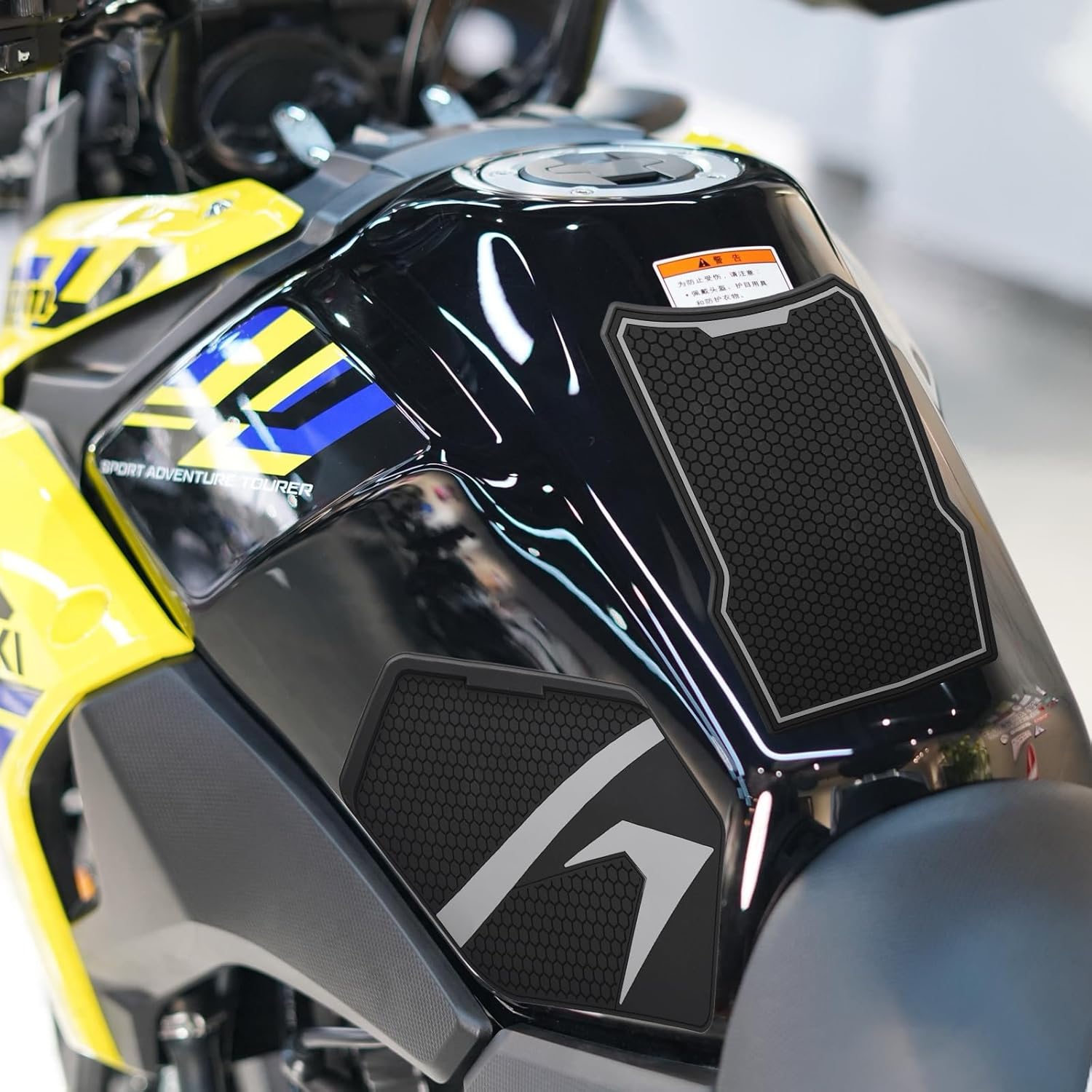 3Dトラクションパッド タンクキット に対応 スズキ V-Strom 250 DL250（2018-2024）タンクパッド (グレー