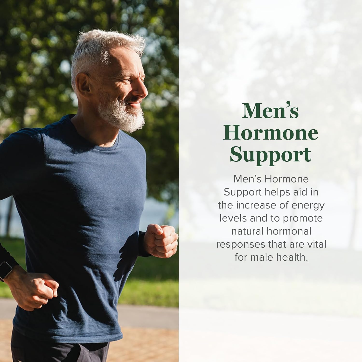 Global Healing Center Men's Hormone Support - Organic Liquid Supplement with Tribulus Terrestris - 2 Fl Oz