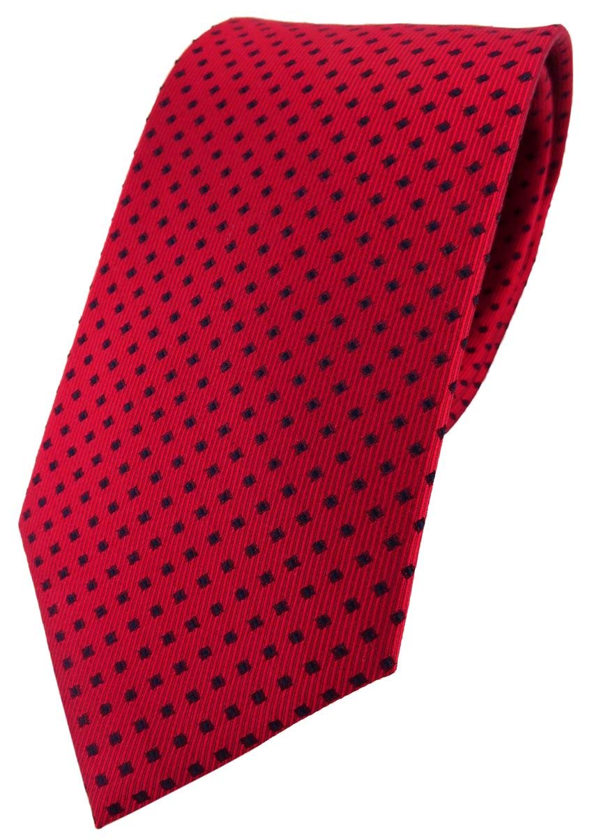 TigerTie Men's Polka Dot Necktie Red