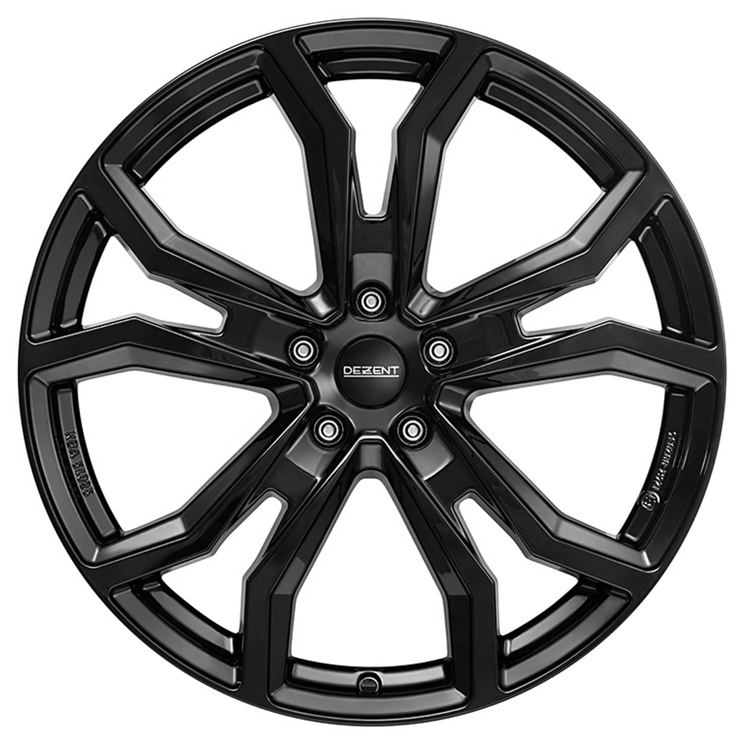 Amazon.com: Dezent rim TV black 7.5Jx18 ET55 5x108 compatible with