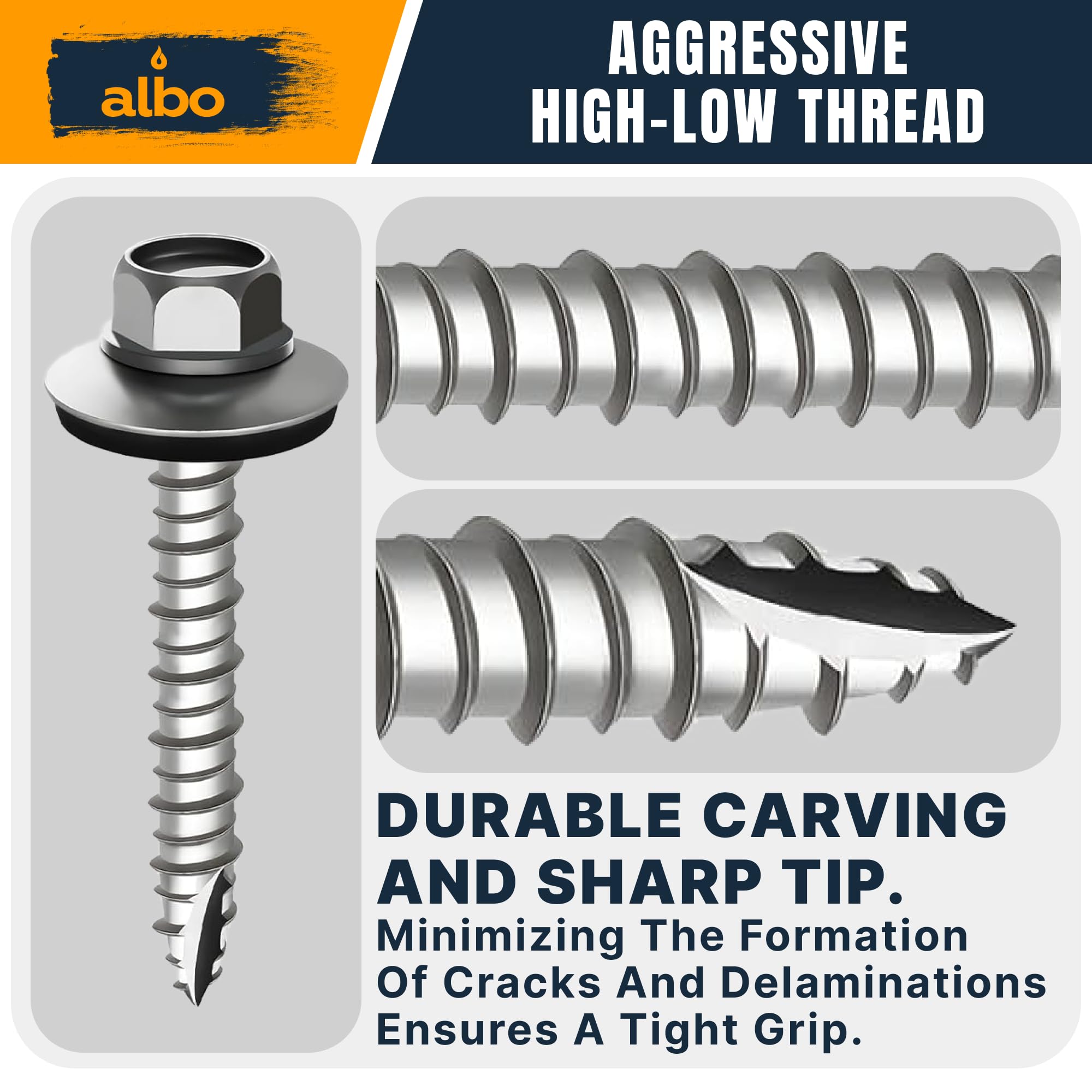 Metal Roofing Screws - EPDM Washers -4