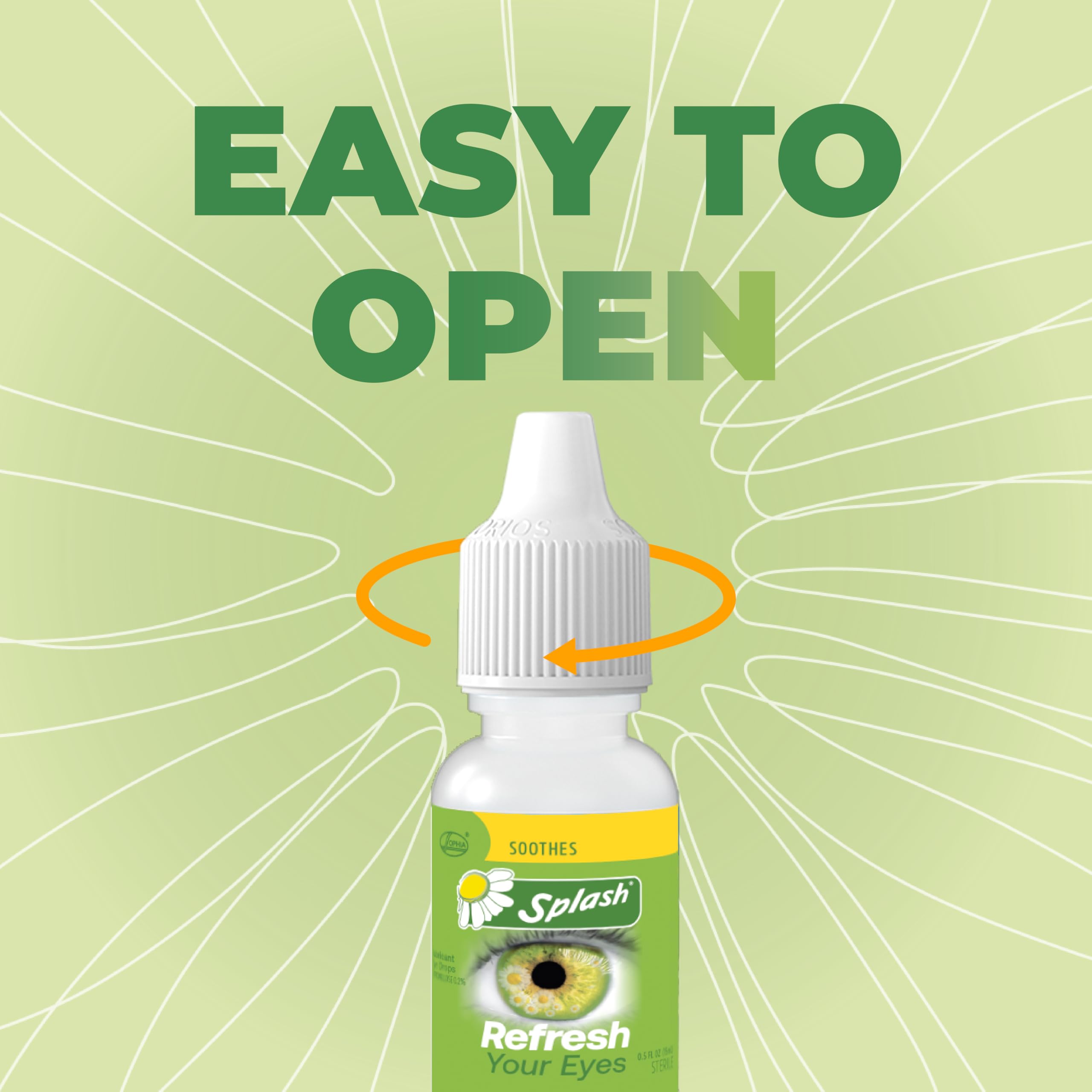Splash Refresh Soothing Eyes Drops for Tired Eyes, Contains Chamomile, Daily Use 0.5 Fl Oz Bottle (Pack of 1) — Amazon image 6