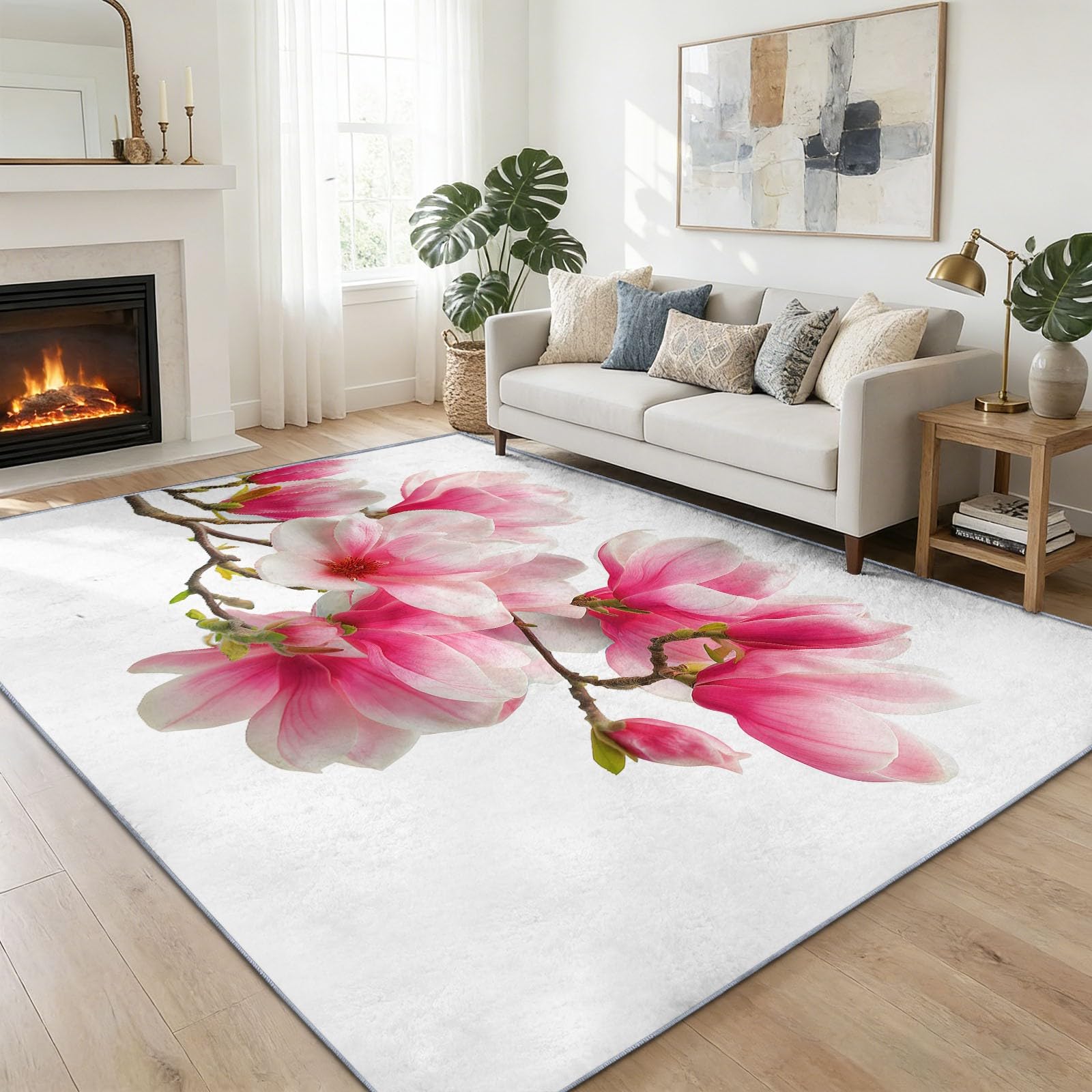 Tapis salon lavable en machine pour éliminer les taches facilement dans la maison