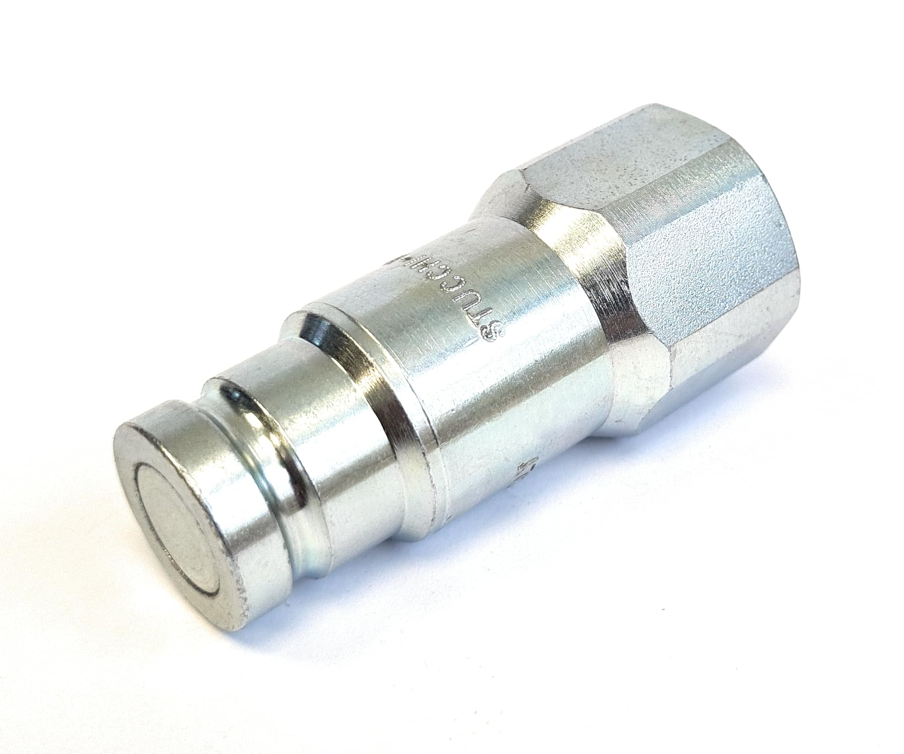 Delta-P Men's Carbon Steel Hydraulic Flat Face Stucchi Probe Quick Release Coupling Connector - 1/2" Bsp