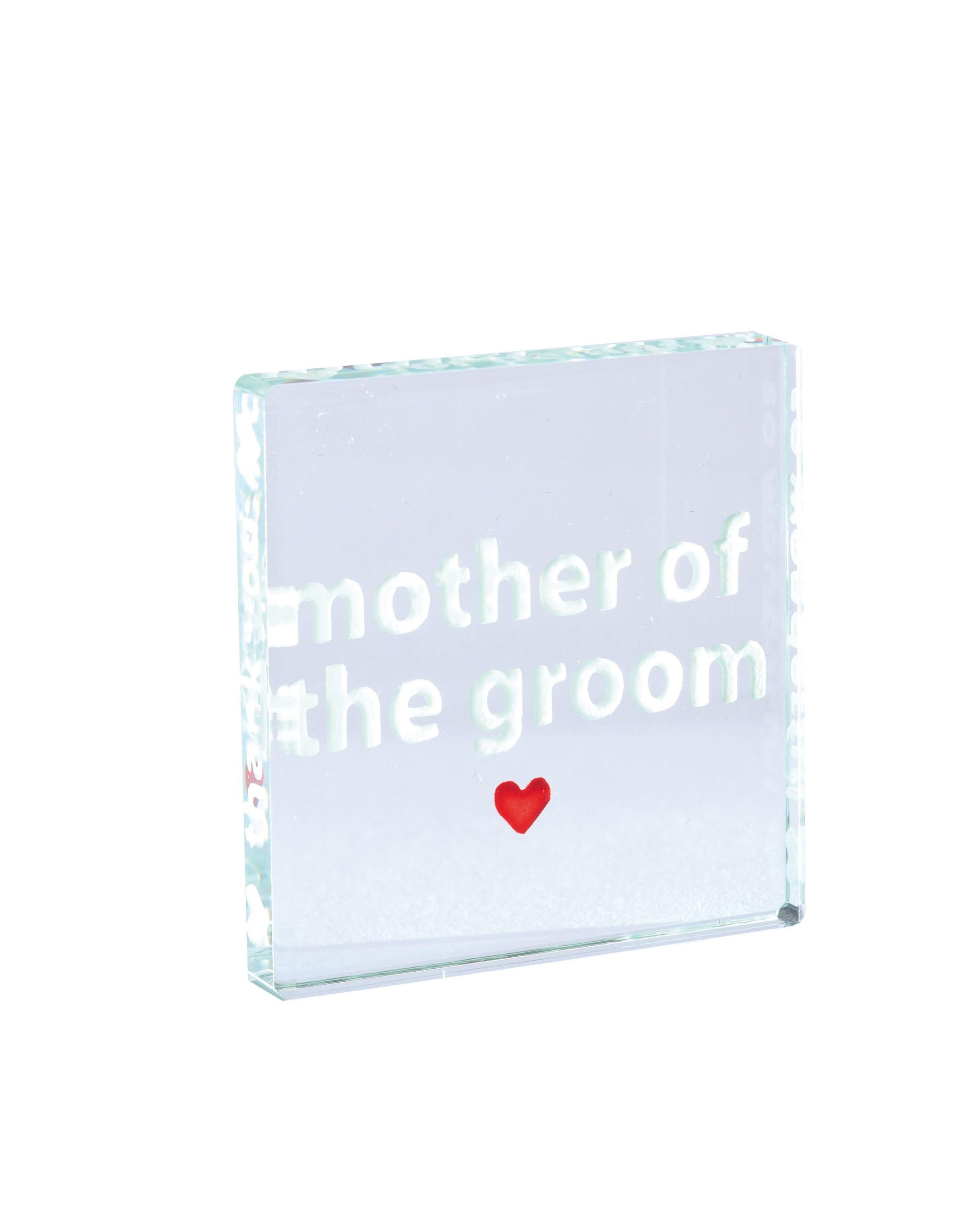 Spaceform Silver/Red Miniature Token, 40 X 40 X 6 Mm