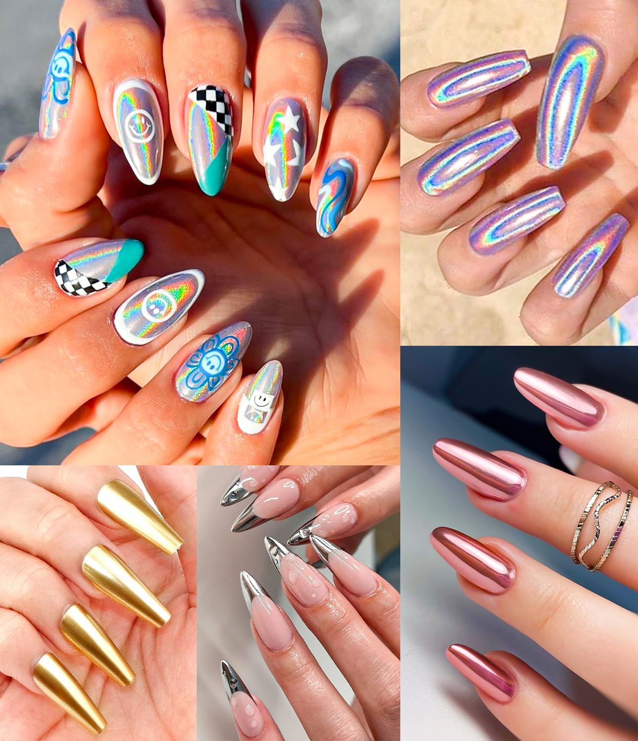 BISHENGYF Gold Chrome Nail Powder - Image 3