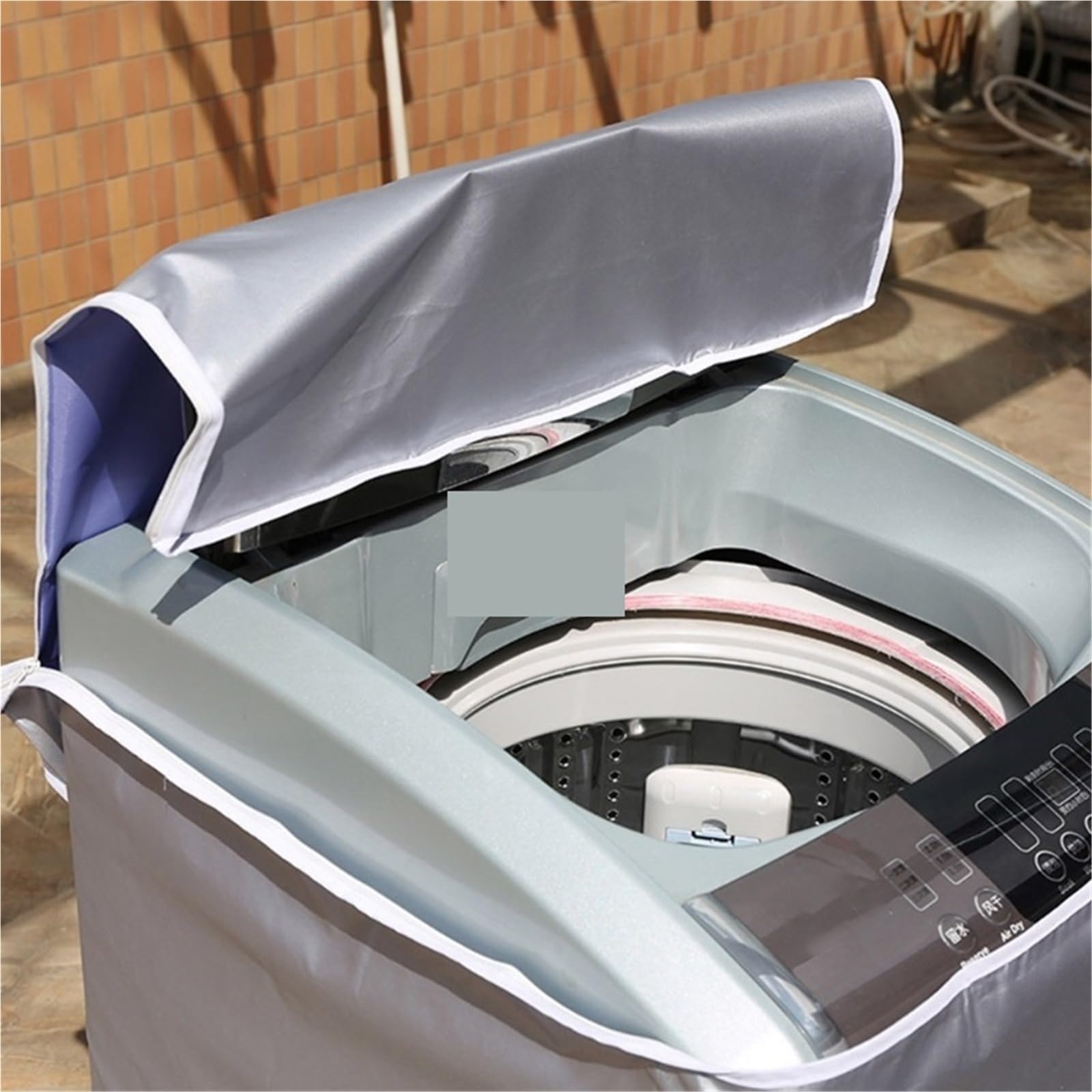 2 pezzi di protezione solare impermeabile, copertura for asciugatrice, protettiva for la casa, for lavatrice per Interno(65x65x103cm)