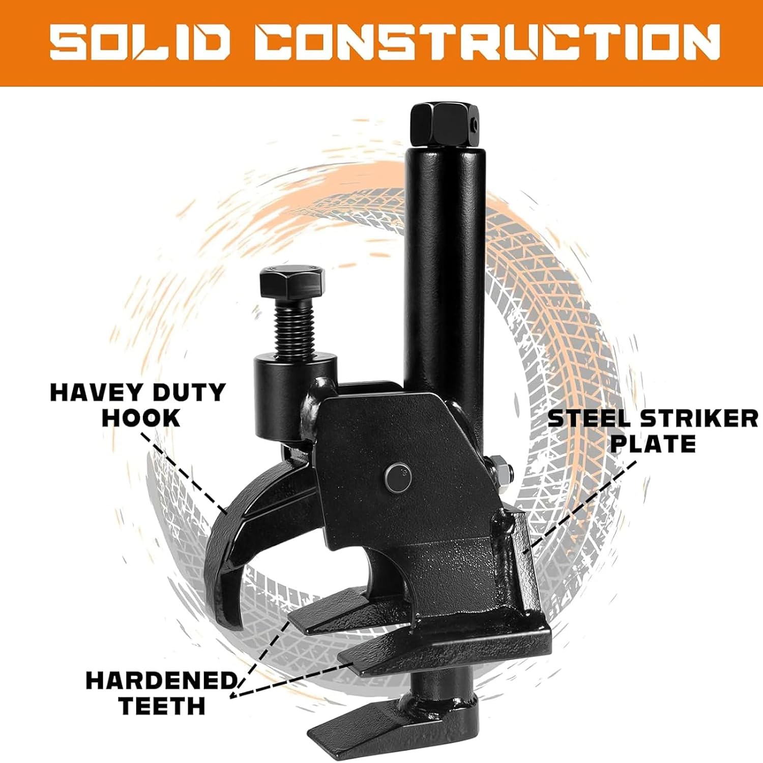 Manual Tire Bead Breaker, Heavy Duty Bead Breaking, Easy Operated, Tire Repair Removal Changer, for 38"- 42" Tires for ATVs UTVs Tractors Trucks Cars Bus