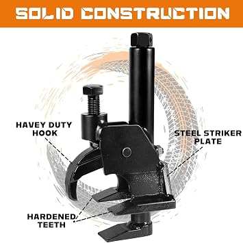 Heavy-Duty Tire Removal Tools, Manual Tire Bead Breaker, Adjustable Hammer Tire Changer Tool, for ATV, Golf Cart, Trucks, Bus, Motorcycles, Tractors, Fit for 38 To 42 Tires