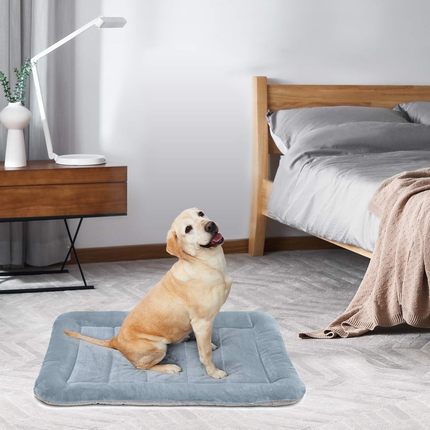 Hero Dog Large Dog Bed Crate Pad Mat 42 Inch Washable Mattress Anti Slip Cushion for Pets Sleeping : Pet Supplies