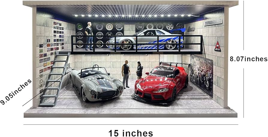 Amazon.com: 1:24 Scale Die-cast Model Car Display Case with