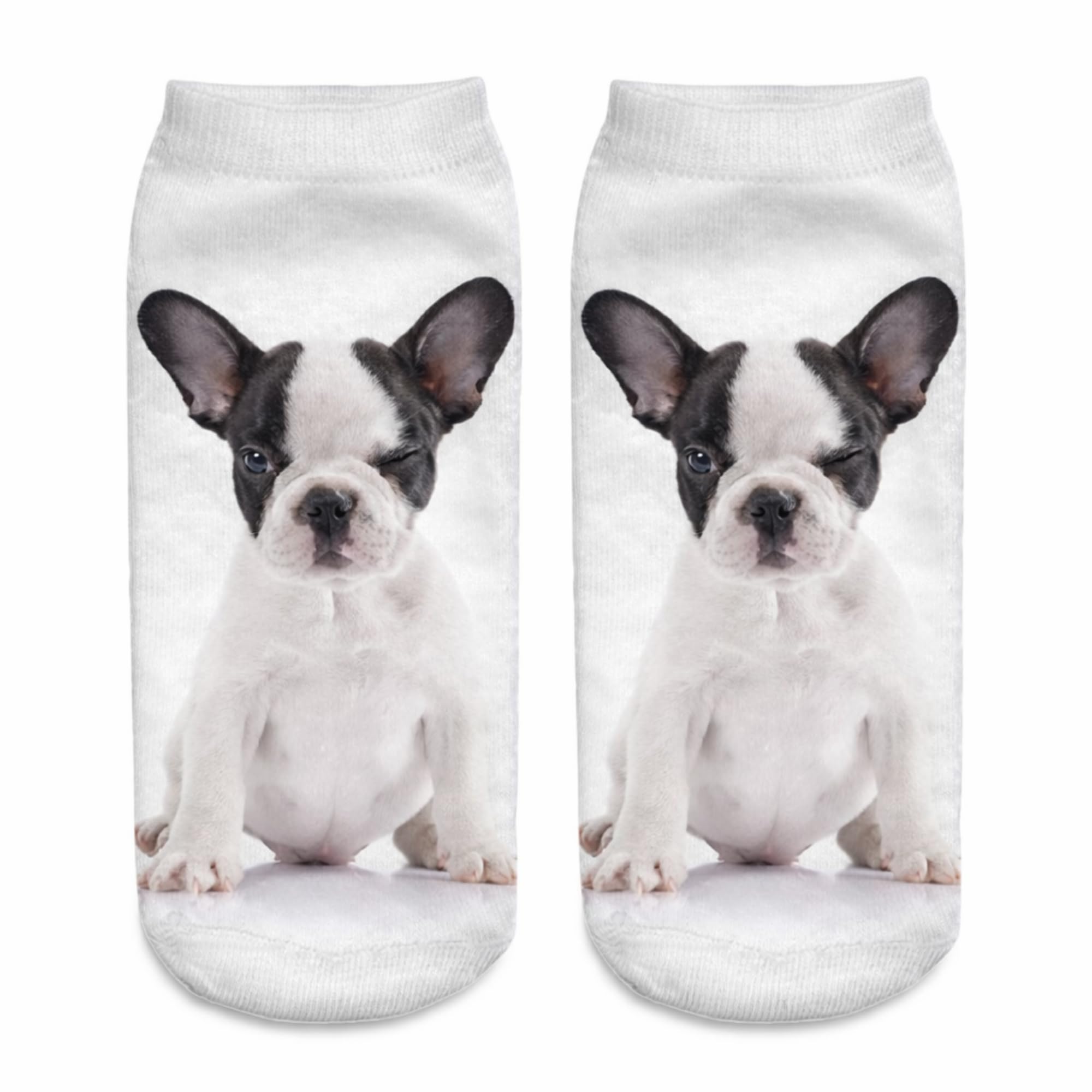Furever Gifts Unisex Multicoloured Boston Terrier Dog Trainer Socks One Size Polyester 1 Pair