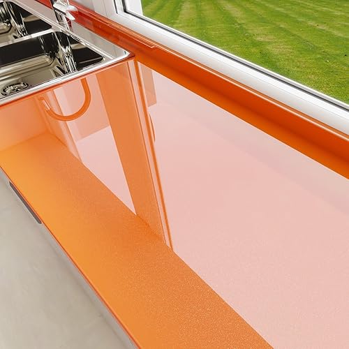 Vista 58 de Amiya Papel adhesivo azul brillante brillante autoadhesivo para encimeras, muebles, armarios, impermeable, extraíble, fácil de aplicar, envoltura