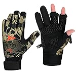 KastKing Mountain Mist Fishing Gloves - Cold Winter Weather Fishing Gloves - Fishing Gloves for Men and Women - Ideal as Ice Fishing, Photography, or Hunting Gloves(Prym1 Mp,X-Large)