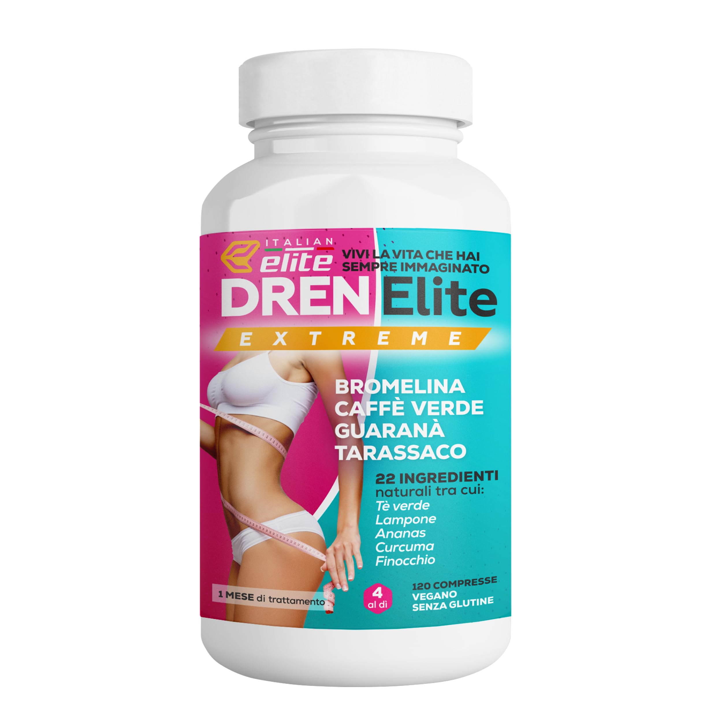 Italian Elite® Dren Extreme - Drenante e Detox Naturale per Donna, 120 cpr. | In
