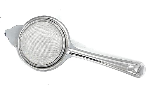 Miniatura 2 de Colador de acero inoxidable, tamiz de drenaje, utensilios de cocina perfectos para té, sopa de lentejas y jugo de ~ 3 pulgadas, por la marca Rani