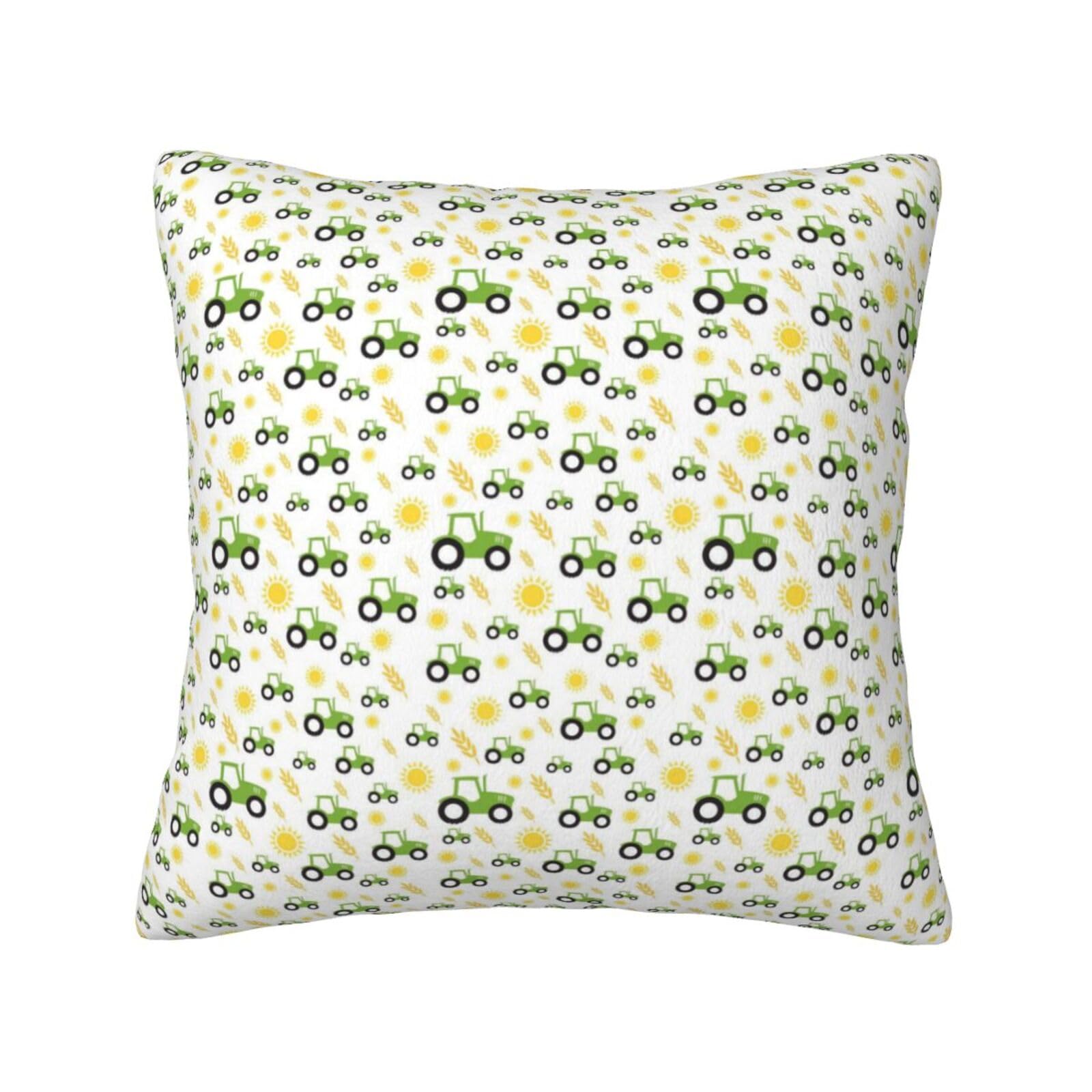 YFSGDLBN tractor farming printed Velvet pillowcase decorative Cushion Cover