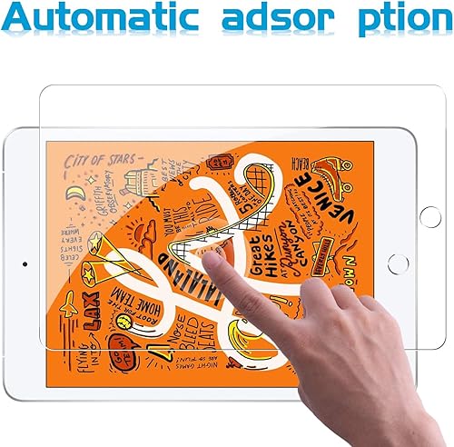 Miniatura 3 de Paquete de 2 protectores de pantalla compatibles con iPad Mini 5 y iPad Mini de 4 generación de vidrio templado de fácil instalación