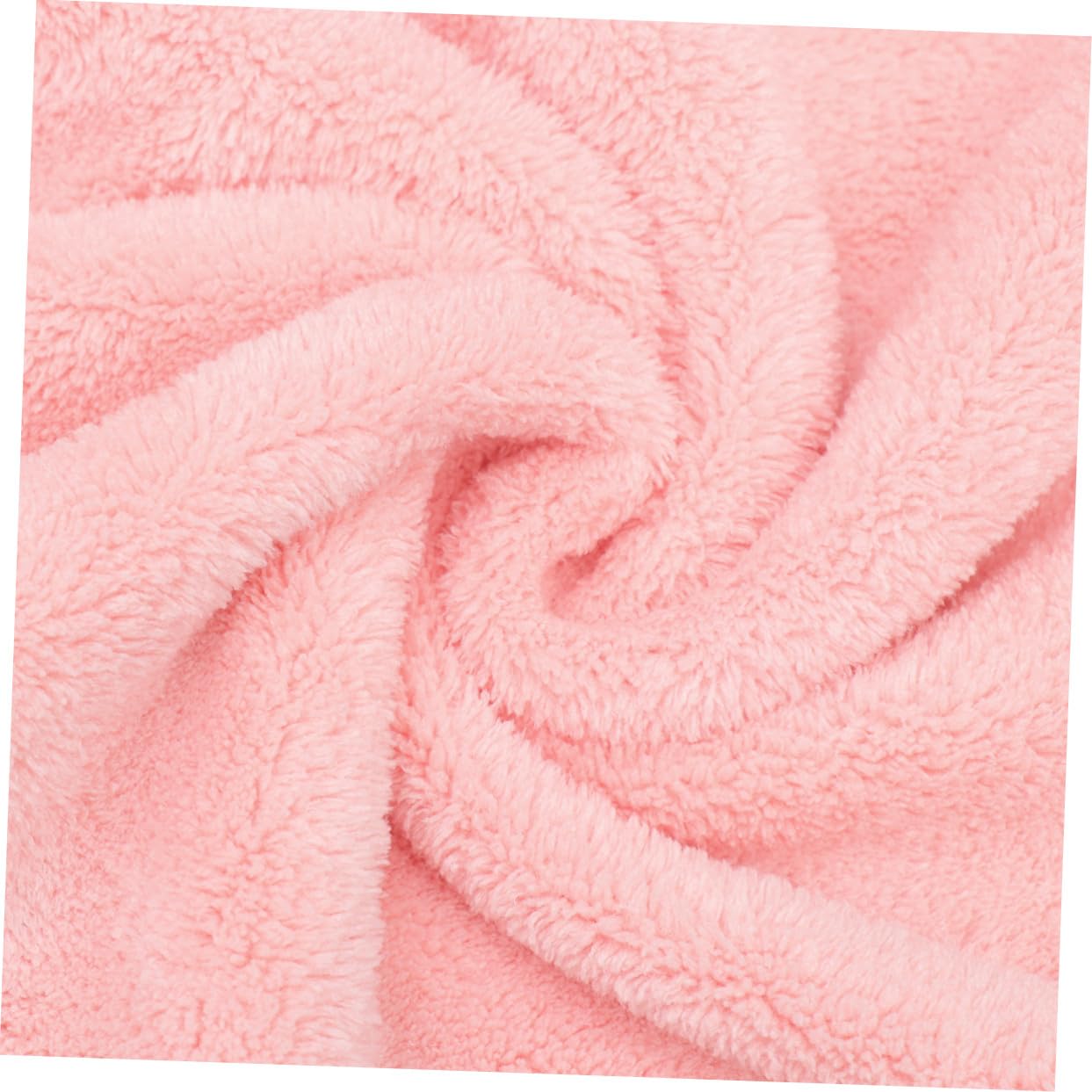 Zerodeko Toalla Infantil con Capucha de Coral Absorbente Secado Rápido Diseño de Conejo Rosa para Casa Playa y Piscina