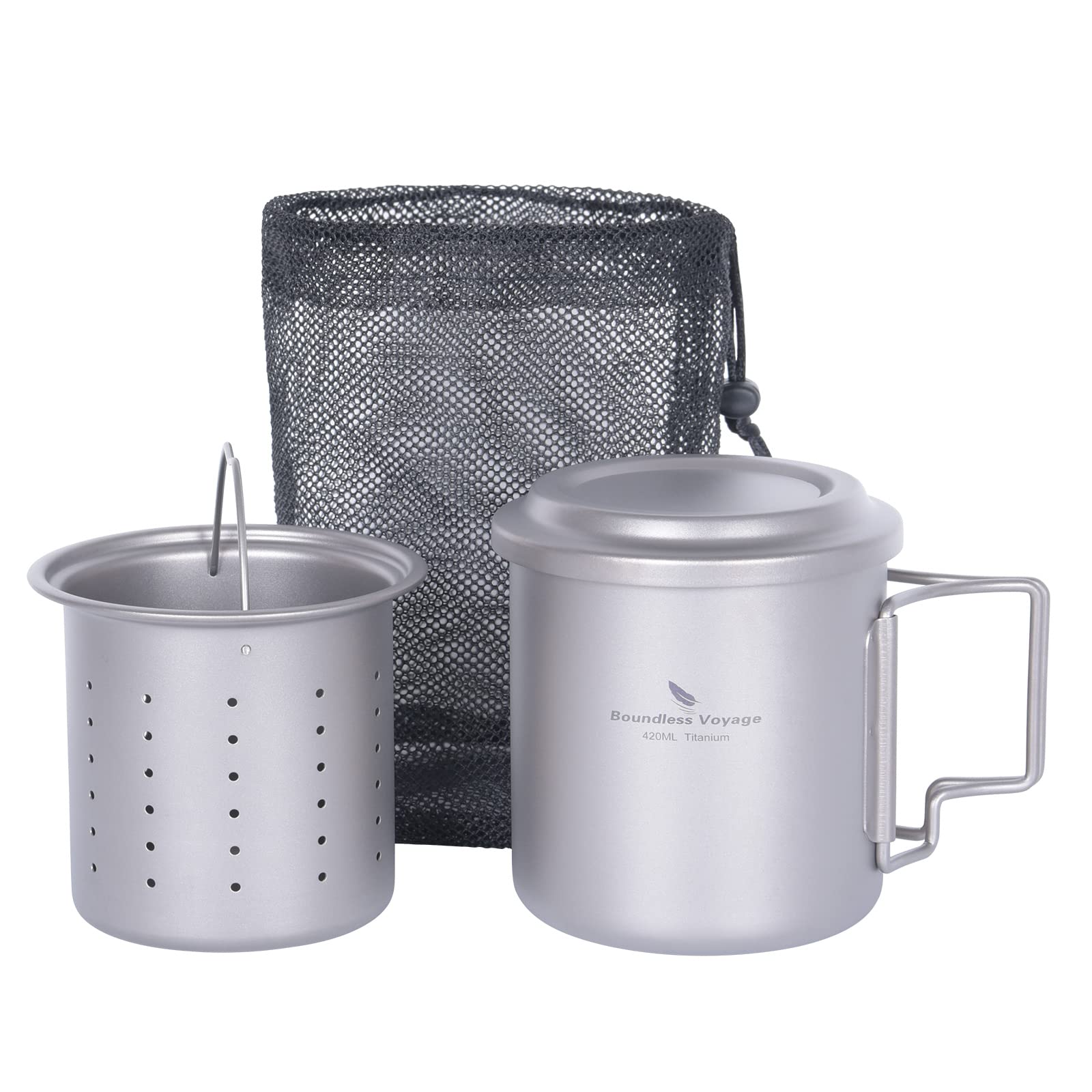 Amazon.com: Boundless Voyage Single Layer Titanium Cup Portable