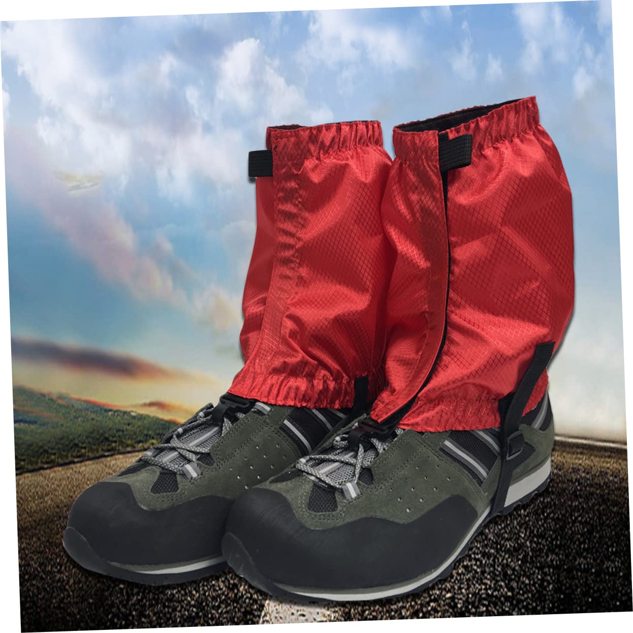 Kisangel 3 Paires Guêtres De Chaussures De Randonnée Couvre-Chaussure Guêtres De Bottes De Neige Guêtres Anti-déchirure Couverture De Guêtre De Jambe Démarrage Désert Voyage Amulette
